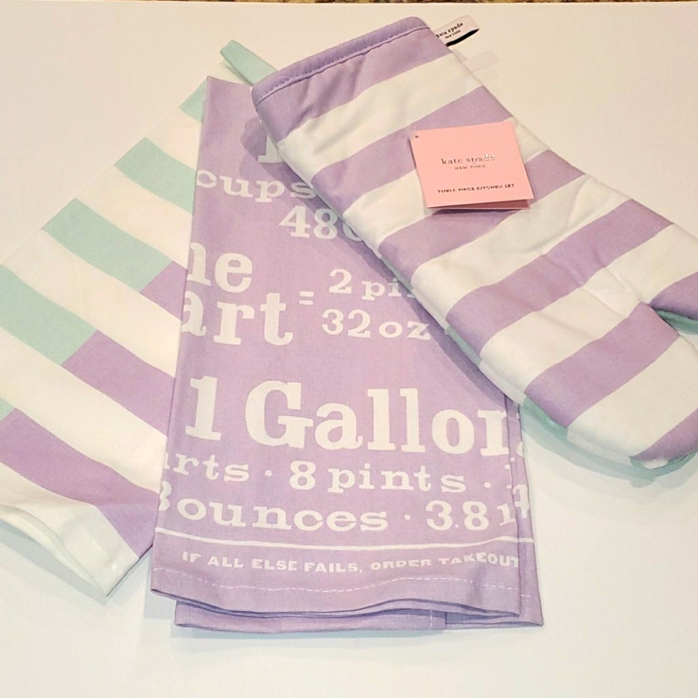 Kate Spades three piece kitchen set